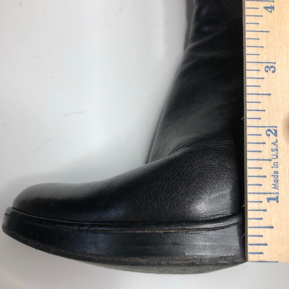 Laura Bellariva High Heel Platform Black Leather Boots Sz 39 - Picture 13 of 16